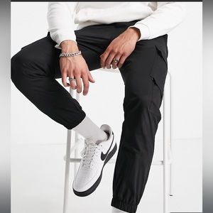 NWOT Black Topman Skinny Cargo Pants